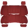 1987-89 Mustang Acme Sport Seat Cloth Upholstery Kit  - Scarlet Red Convertible