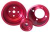 1979-93 Mustang ASP Aluminum Underdrive Pulley Kit Red 5.0