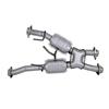 1979-1993 Mustang 5.0 BBK Catted X-Pipe For Long Tube Headers - Automatic - 2.5"