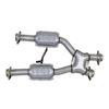 1979-93 Mustang BBK Catted X-Pipe for Long Tube Headers - Manual - 2.5" 5.0