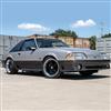 1979-93 Mustang SVE 4 Lug Saleen SC Style Wheel & Nitto Tire Kit - 18x8.5/10 - Black w/ Machined Lip