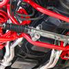 1979-93 Mustang BMR Tubular K-Member & Control Arm Kit  - Pushrod - Red 5.0/5.8