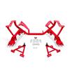 1979-93 Mustang BMR Tubular K-Member & Control Arm Kit  - Pushrod - Red 5.0/5.8