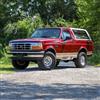 1992-96 Bronco Plastic Wheel Center Cap Kit  - Red