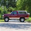 1992-96 Bronco Plastic Wheel Center Cap Kit  - Red