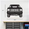 1992-1996 Ford Bronco Metal Wall Art - Front Silhouette
