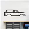 1992-1996 Bronco Silhouette Metal Wall Art