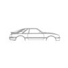 1984-1986 Capri Silhouette Metal Wall Art