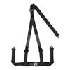 Mustang Corbeau 3 Point Bolt In Harness - Black