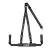 Mustang Corbeau 3 Point Bolt In Harness - Black