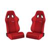 Corbeau A4 Cloth Seat Pair - Red