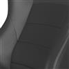 Corbeau Baja XRS Reclining Suspension Seat Pair Vinyl w/ Cloth Inserts - Black