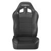 Corbeau Baja XRS Reclining Suspension Seat Pair Vinyl w/ Cloth Inserts - Black