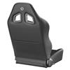 Corbeau Baja XRS Reclining Suspension Seat Pair Vinyl w/ Cloth Inserts - Black