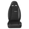 Corbeau Moab Seat Pair - Vinyl w/ Cloth Inserts - Black
