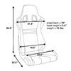Corbeau Evolution X Seat - Pair Black Vinyl/Carbon w/ Black Stitch