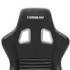 Corbeau Evolution X Seat - Pair Black Vinyl/Carbon w/ Black Stitch