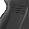 Corbeau Evolution X Seat - Pair Black Vinyl/Carbon w/ Black Stitch