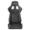 Corbeau Evolution X Seat - Pair Black Vinyl/Carbon w/ Black Stitch