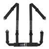 1990-93 Mustang Corbeau 2" Bolt In 4 Point Harness & Bar Kit  - Black