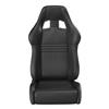 Mustang Corbeau A4 Leather Seat Pair - Black