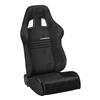 Mustang Corbeau A4 Microsuede Seat Pair - Black