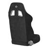 Mustang Corbeau A4 Microsuede Seat Pair - Black