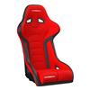 Mustang Corbeau FX1 Pro Seat  - Black Cloth/Red Cloth Insert