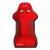 Mustang Corbeau FX1 Seat  - Black Cloth/Red Cloth Insert