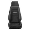 Mustang Corbeau GTS 2 Seat Pair Black Leather/Black Microsuede Inserts