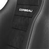 Mustang Corbeau GTS 2 Seat Pair Black Leather/Black Microsuede Inserts