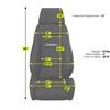 Mustang Corbeau GTS 2 Seat Pair Gray Cloth