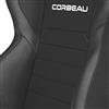 Mustang Corbeau LG1 Cloth Seat Pair - Black