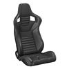 Mustang Corbeau Sportline RRS Racing Seat Pair  - Black Vinyl/Carbon Fiber Pattern