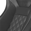Corbeau RRB Pair - Diamond Pattern  - Black Vinyl w/ Black Stitching