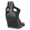 Corbeau  RRB Pair - Diamond Pattern  - Black Vinyl w/ White Stitching