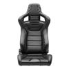 Corbeau Sportline RRS Racing Seat Pair  - Black Vinyl Diamond/White Stitching