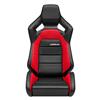 Corbeau Sportline RRX Reclining Seat - Black W/ Red Insert
