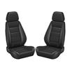 Corbeau Sport Seat Pair  - Black Leather