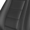 Corbeau Sport Seat Pair  - Black Leather