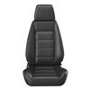 Black Corbeau Sport Vinyl Seat Pair