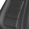 Black Corbeau Sport Vinyl Seat Pair