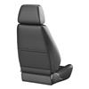 Black Corbeau Vinyl Sport Seat Pair - Cloth Insert