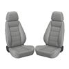 Gray Corbeau Vinyl Sport Seat Pair