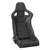 Corbeau Sportline RRB Reclining Seat Pair  - Black Vinyl/Carbon Vinyl