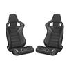 Corbeau Sportline RRS Racing Seat Pair  - Black Vinyl Diamond/Black Stitching