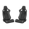 Corbeau Sportline RRS Racing Seat Pair  - Black Vinyl Diamond/White Stitching