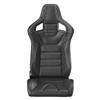 Corbeau Sportline RRS Racing Seat Pair  - Black Vinyl Diamond/White Stitching