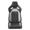 Corbeau Sportline RRX Reclining Seat - Black W/ Gray Insert