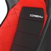 Corbeau Sportline RRX Reclining Seat - Black W/ Red Insert